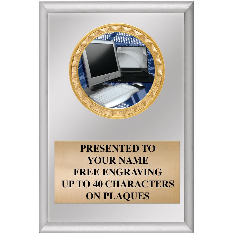 4" X 6" SILVER INSERT PLAQUE