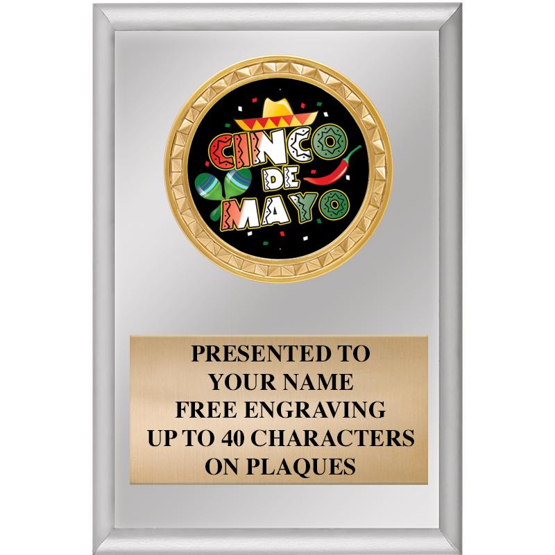 4" X 6" SILVER INSERT PLAQUE