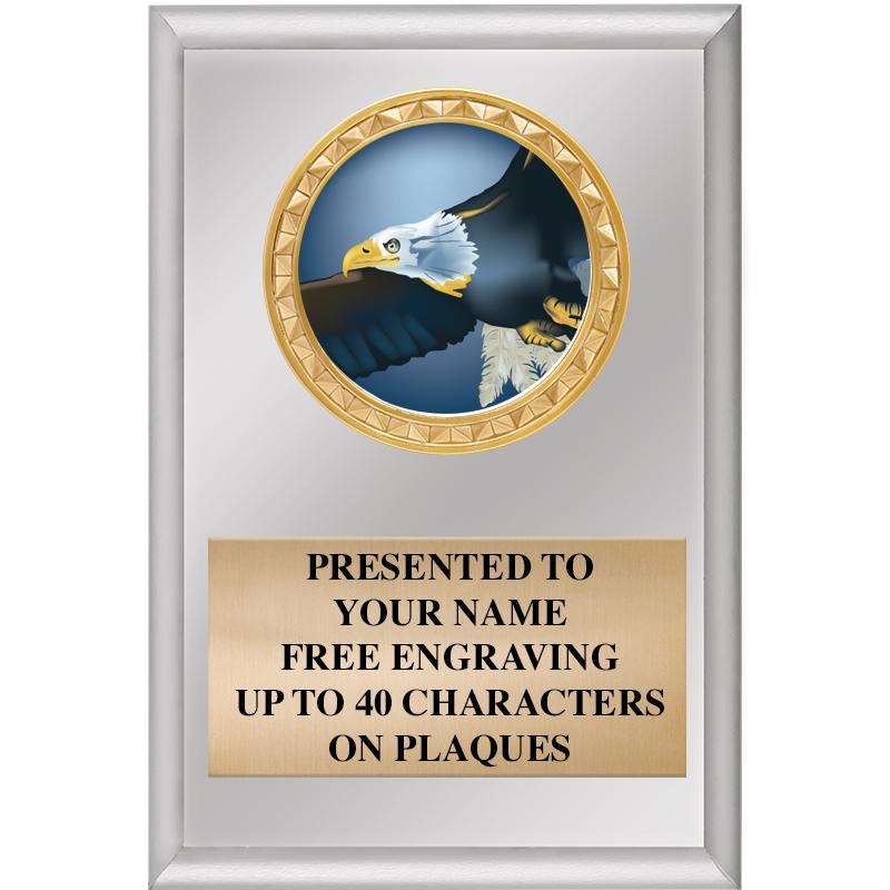 4" X 6" SILVER INSERT PLAQUE