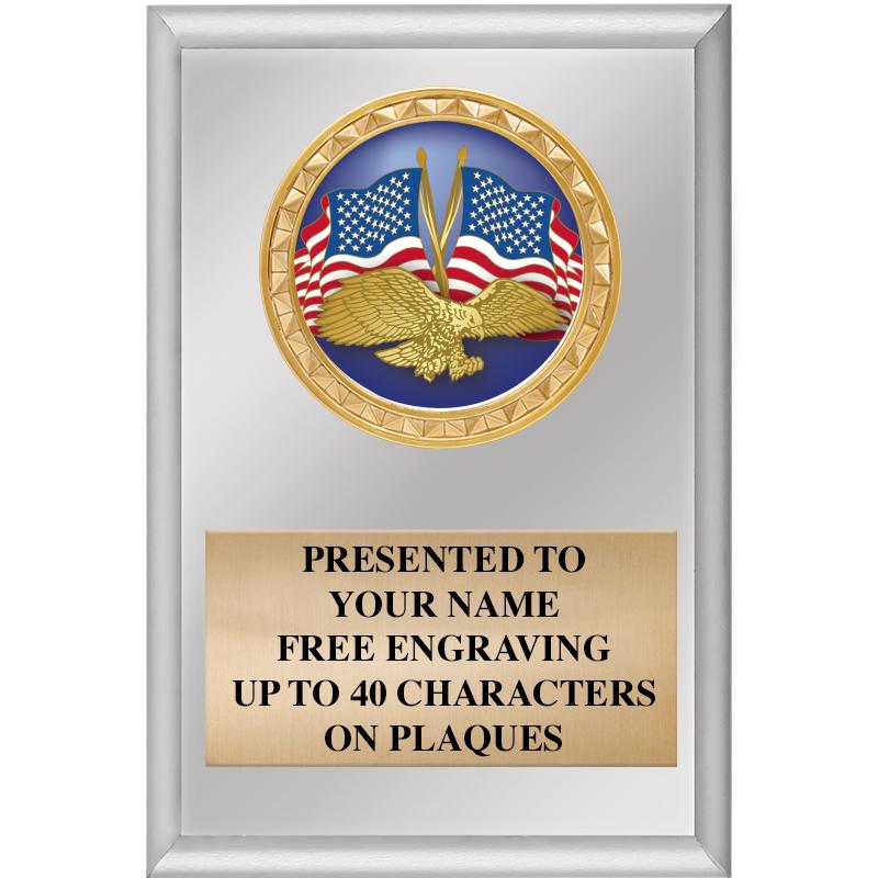 4" X 6" SILVER INSERT PLAQUE