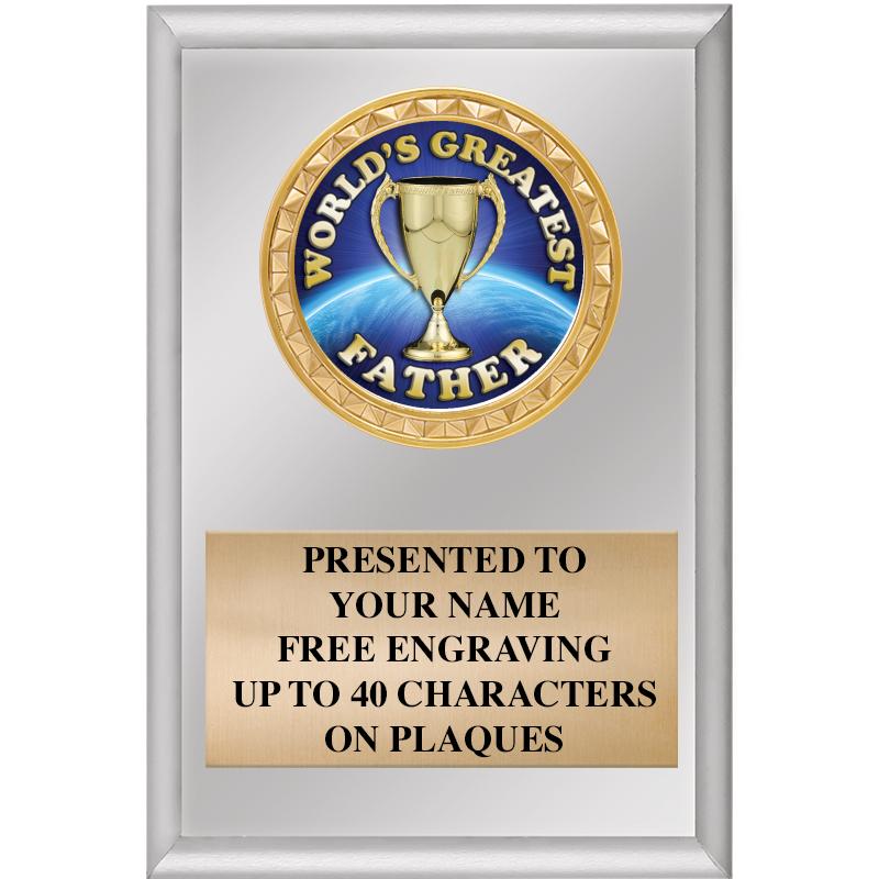 4" X 6" SILVER INSERT PLAQUE