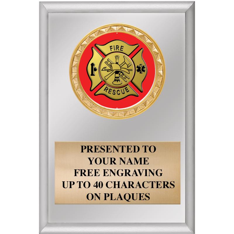 4" X 6" SILVER INSERT PLAQUE