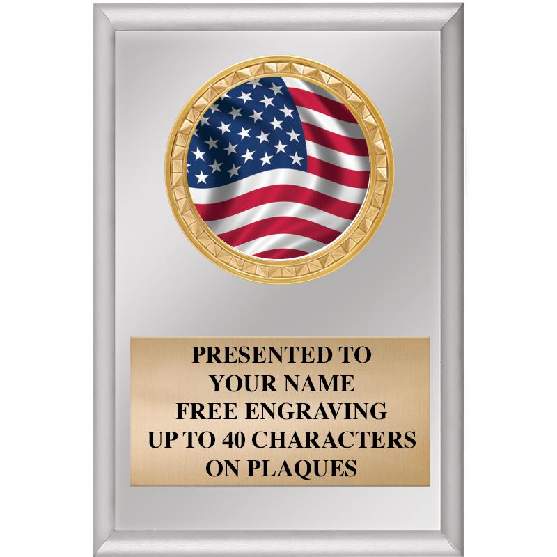 4" X 6" SILVER INSERT PLAQUE