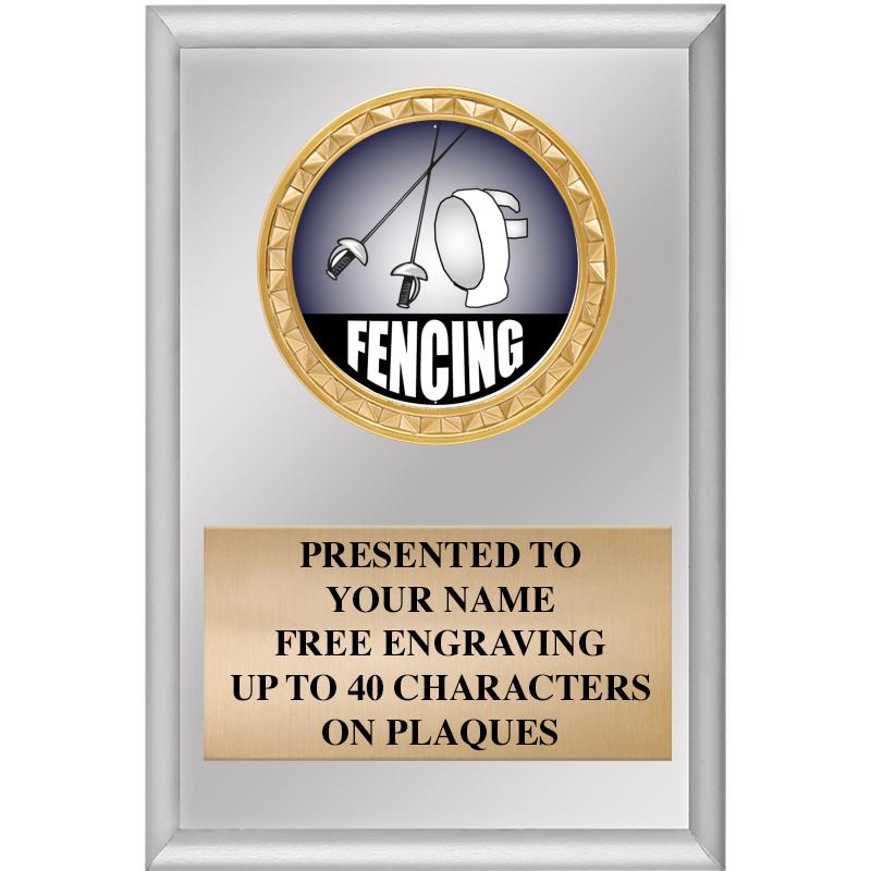 4" X 6" SILVER INSERT PLAQUE