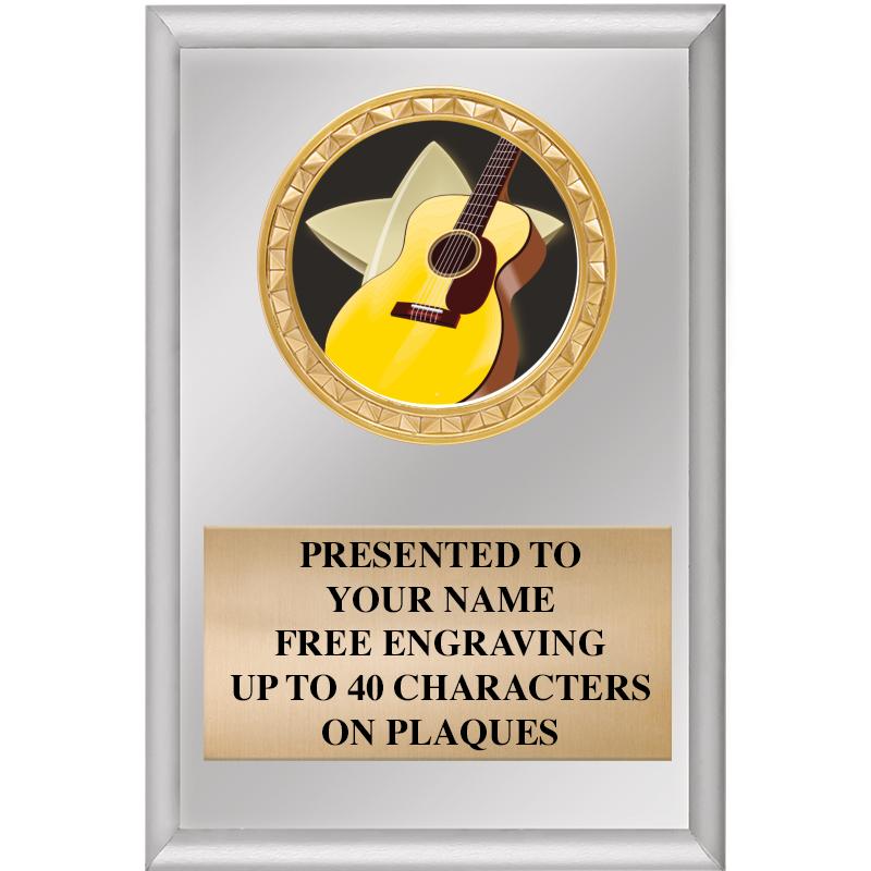 4" X 6" SILVER INSERT PLAQUE