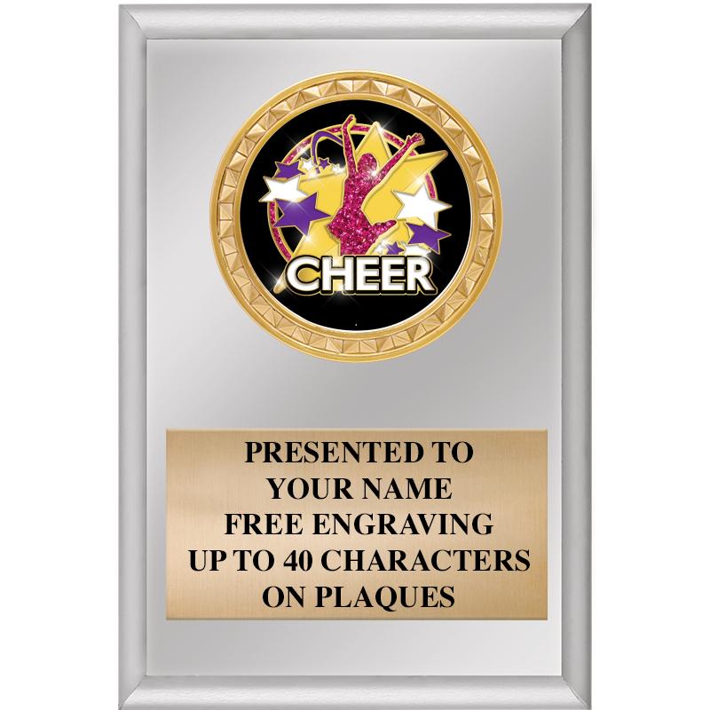 4" X 6" SILVER INSERT PLAQUE