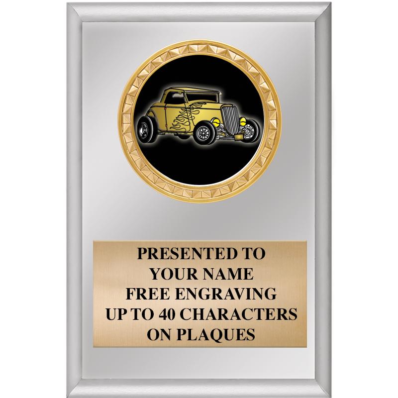 4" X 6" SILVER INSERT PLAQUE