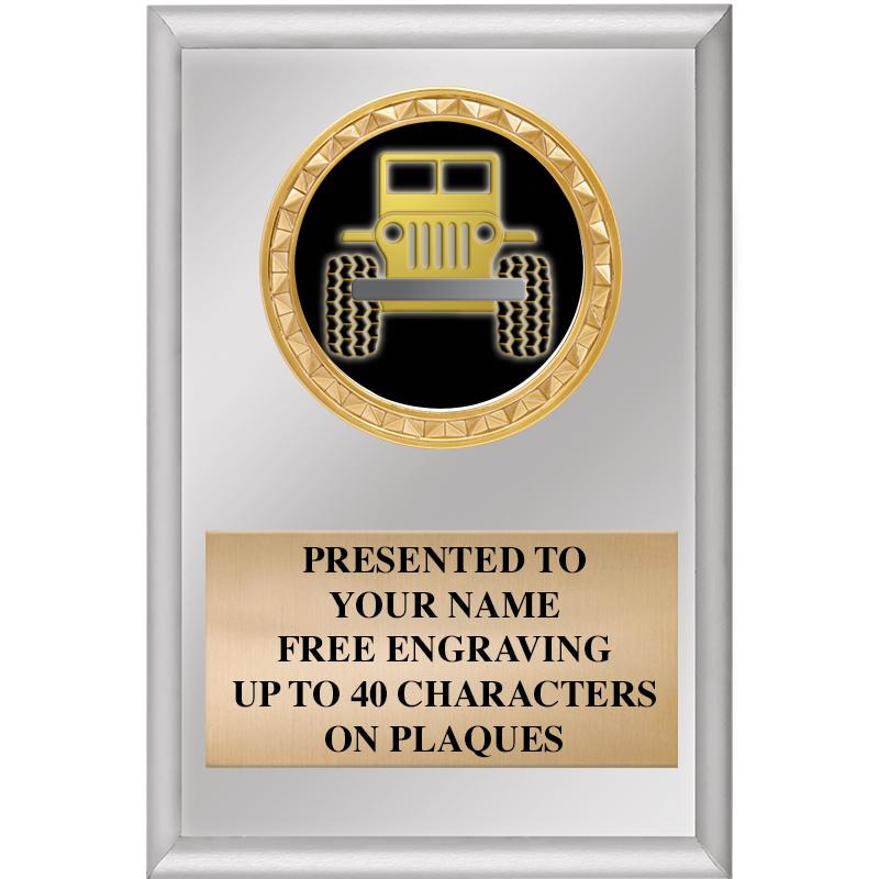 4" X 6" SILVER INSERT PLAQUE