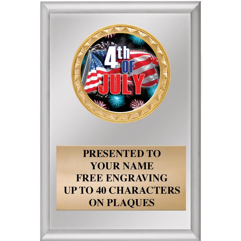 4" X 6" SILVER INSERT PLAQUE