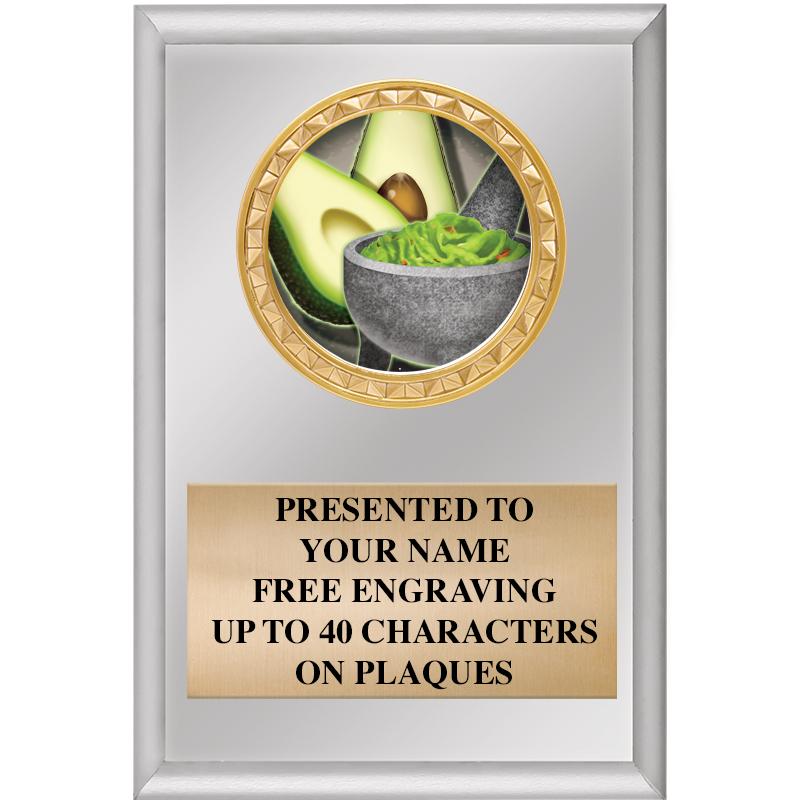 4" X 6" SILVER INSERT PLAQUE