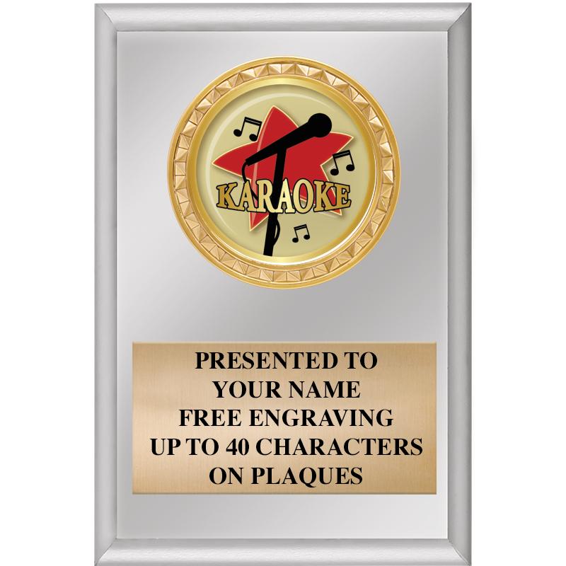 4" X 6" SILVER INSERT PLAQUE