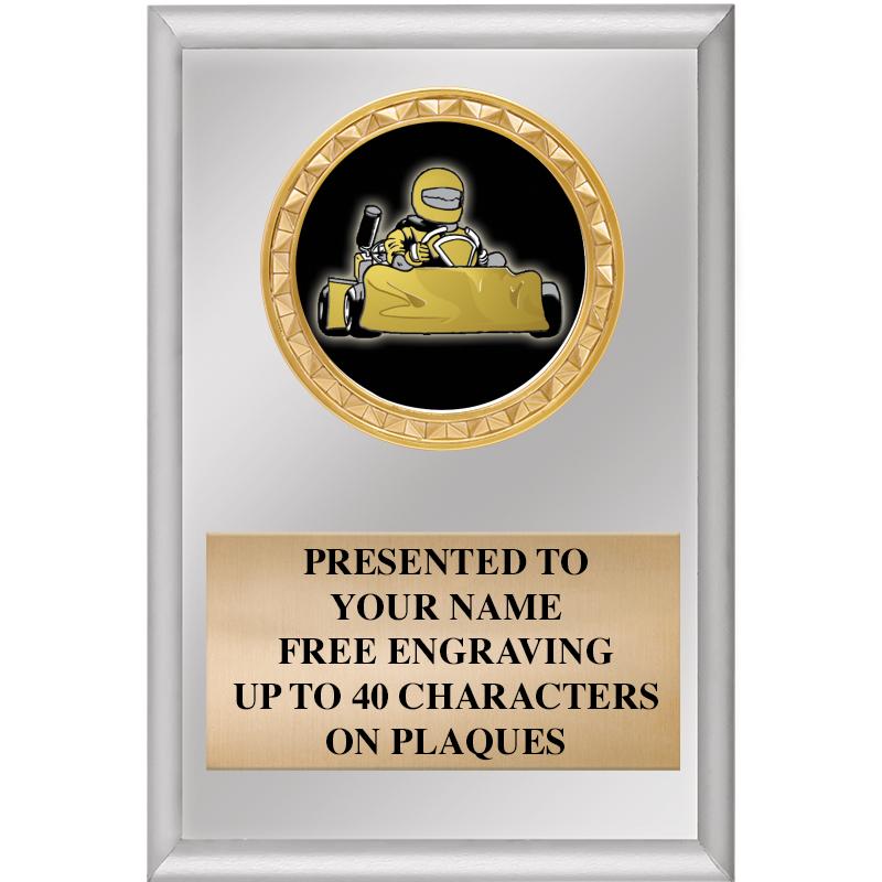 4" X 6" SILVER INSERT PLAQUE