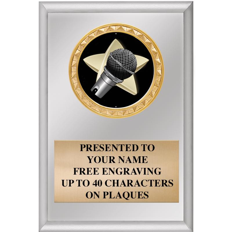 4" X 6" SILVER INSERT PLAQUE