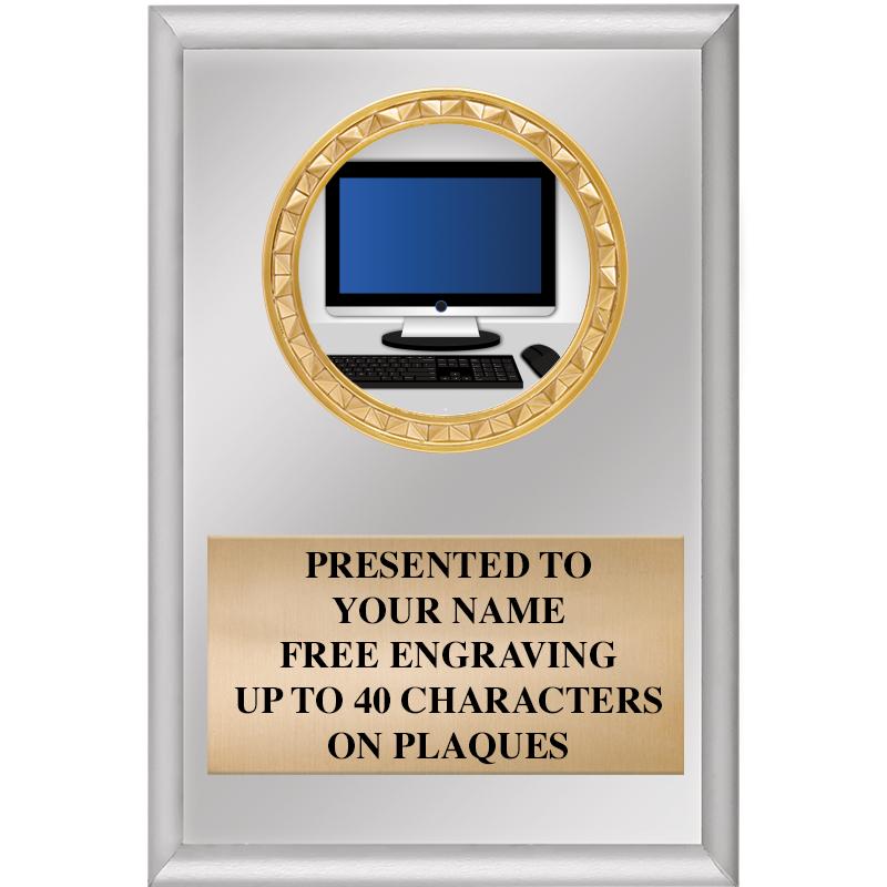 4" X 6" SILVER INSERT PLAQUE