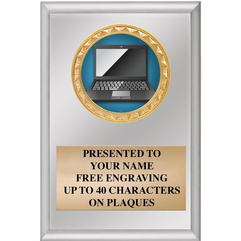 4" X 6" SILVER INSERT PLAQUE