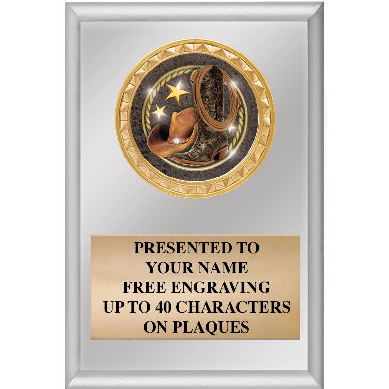 4" X 6" SILVER INSERT PLAQUE