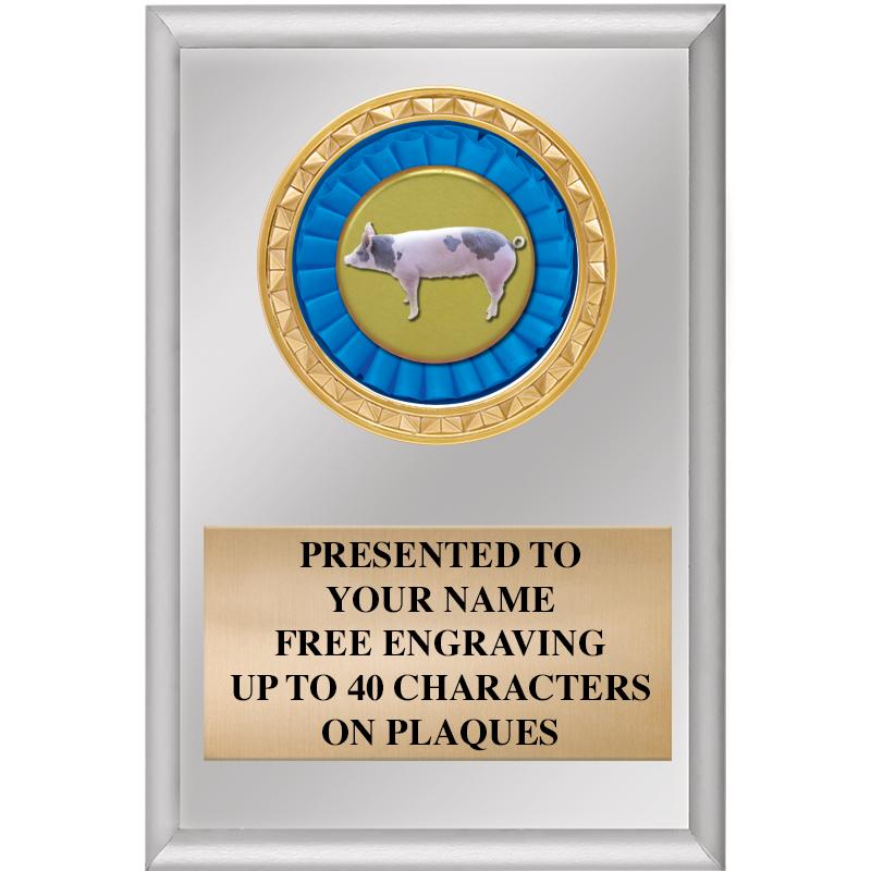 4" X 6" SILVER INSERT PLAQUE