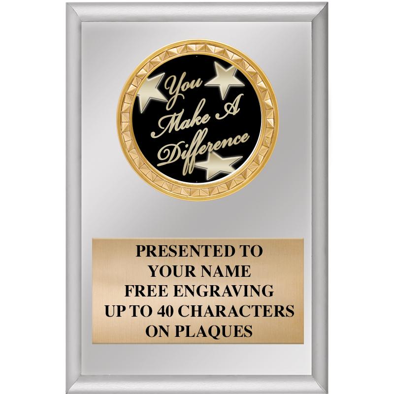 4" X 6" SILVER INSERT PLAQUE