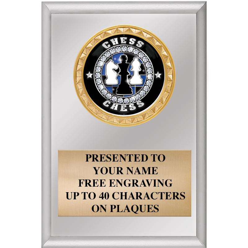 4" X 6" SILVER INSERT PLAQUE