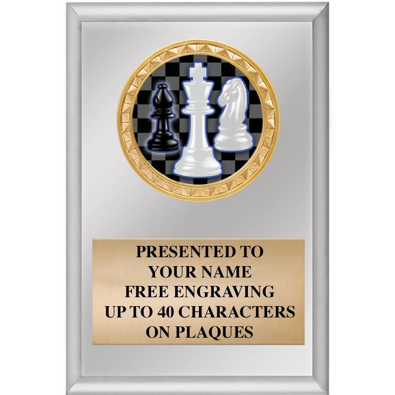 4" X 6" SILVER INSERT PLAQUE