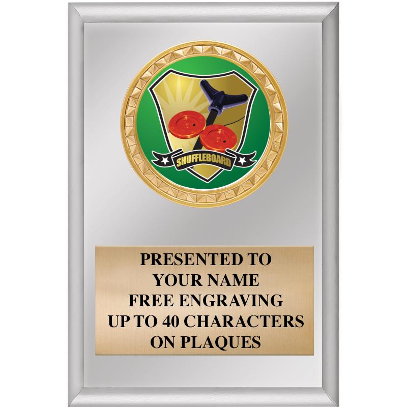 4" X 6" SILVER INSERT PLAQUE