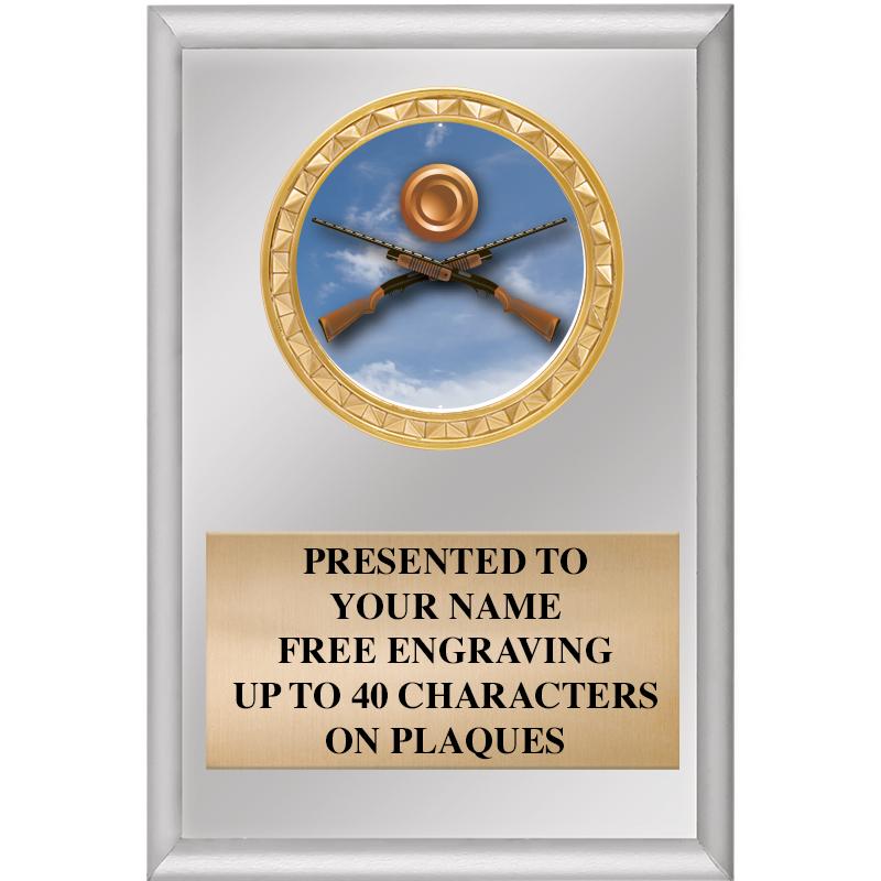 4" X 6" SILVER INSERT PLAQUE