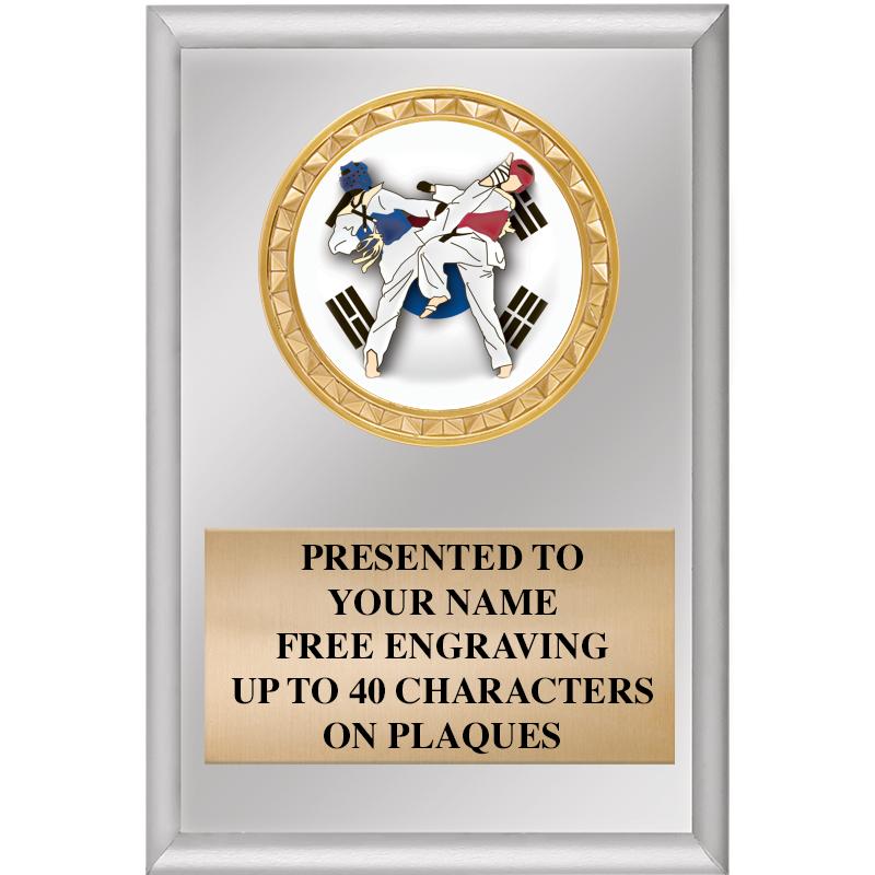 4" X 6" SILVER INSERT PLAQUE