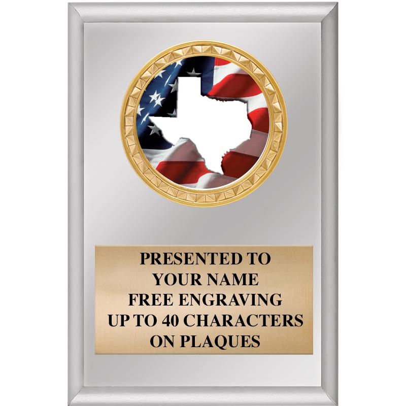 4" X 6" SILVER INSERT PLAQUE