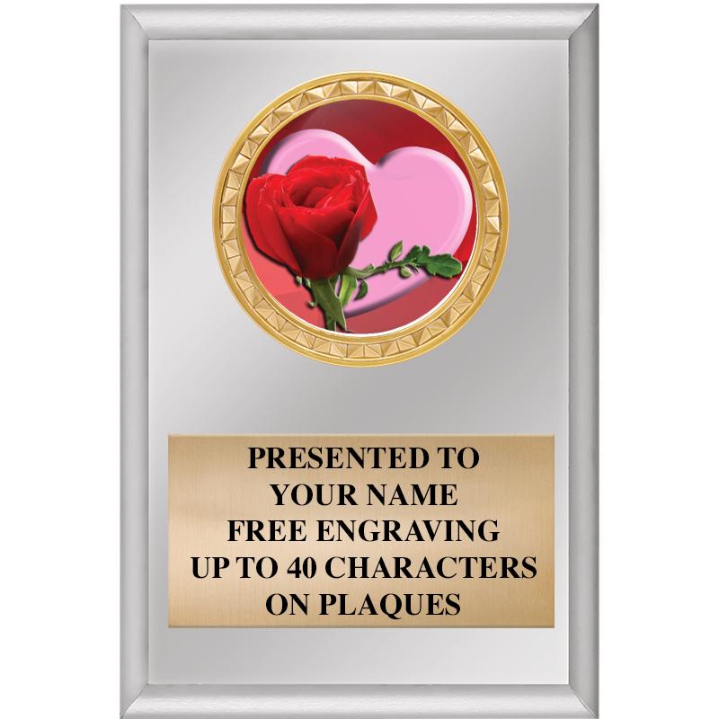 4" X 6" SILVER INSERT PLAQUE