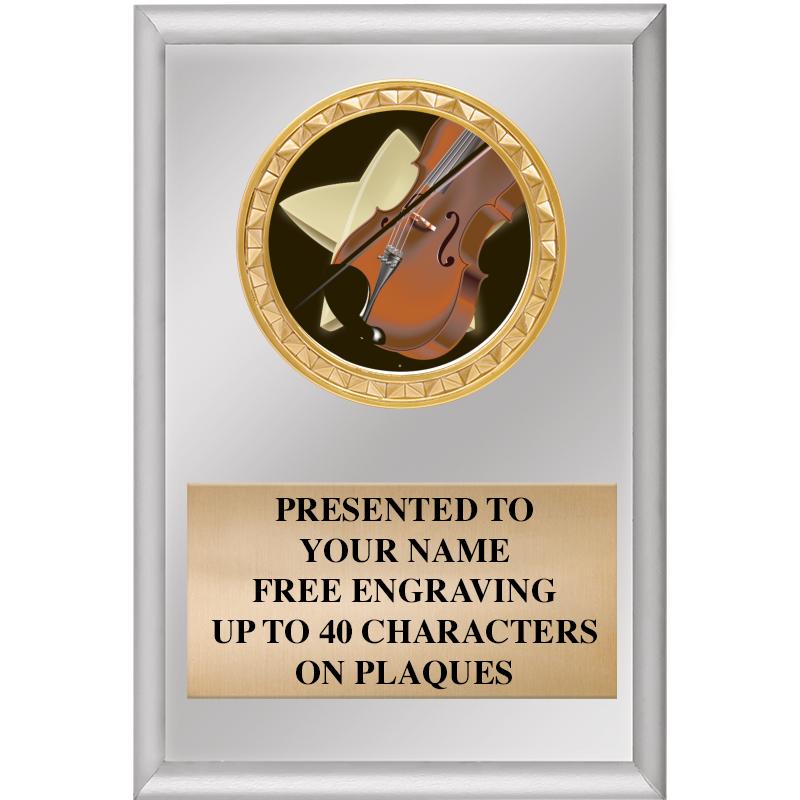 4" X 6" SILVER INSERT PLAQUE