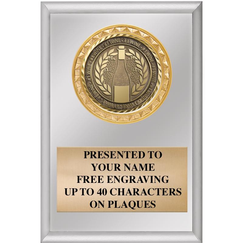 4" X 6" SILVER INSERT PLAQUE