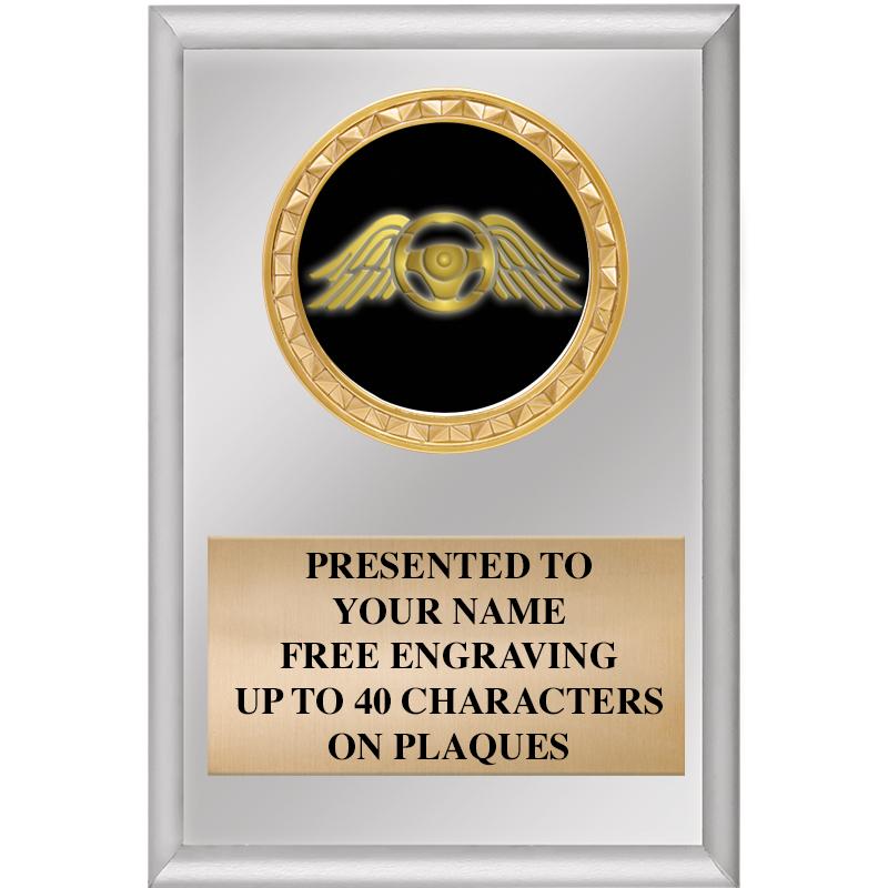 4" X 6" SILVER INSERT PLAQUE