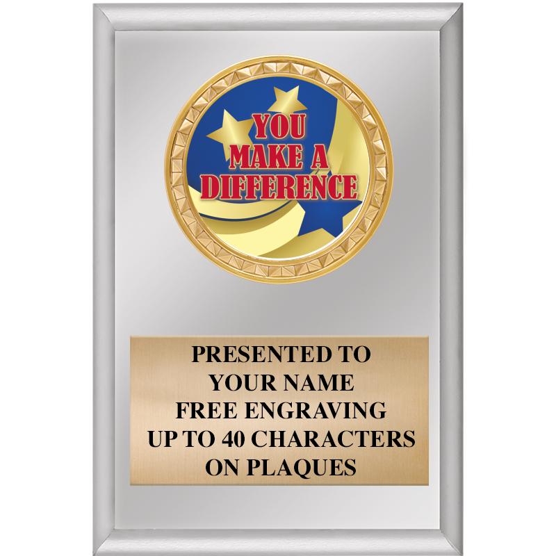 4" X 6" SILVER INSERT PLAQUE