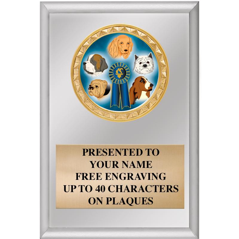 4" X 6" SILVER INSERT PLAQUE