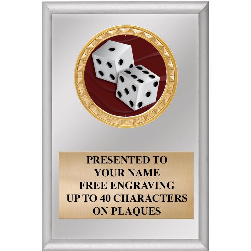 4" X 6" SILVER INSERT PLAQUE