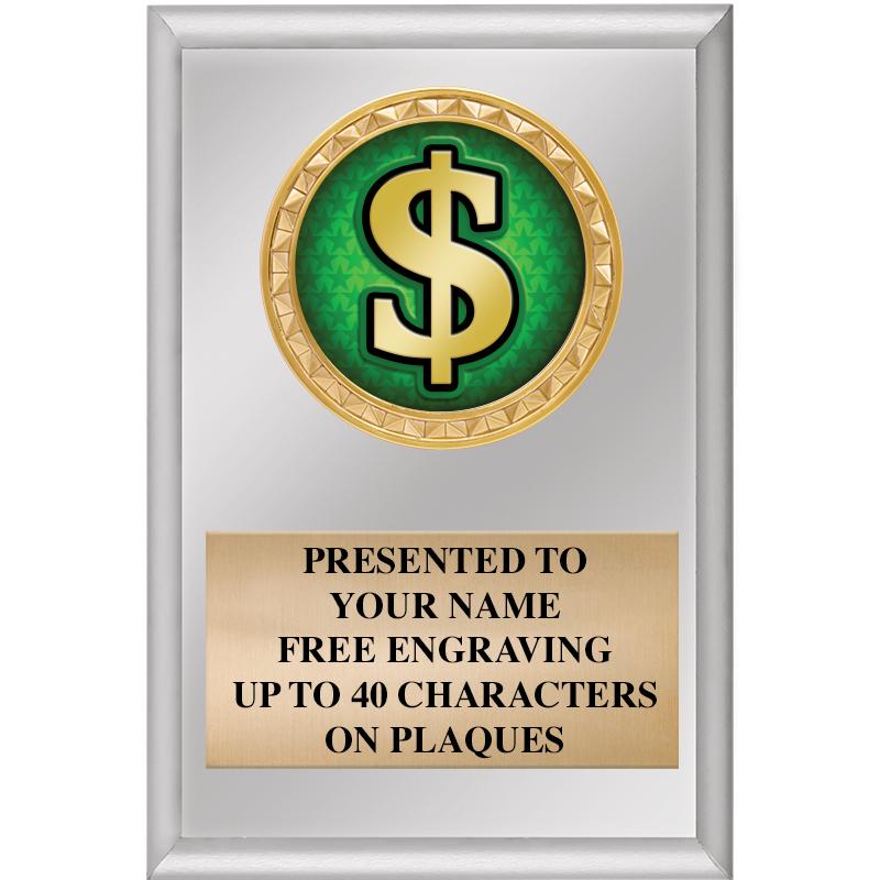 4" X 6" SILVER INSERT PLAQUE