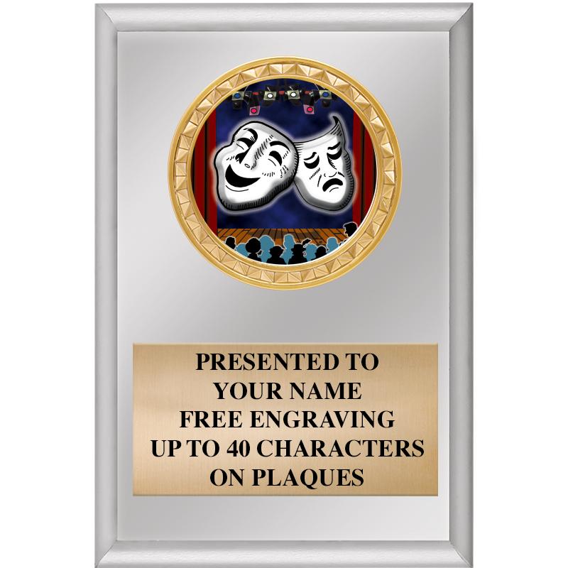 4" X 6" SILVER INSERT PLAQUE