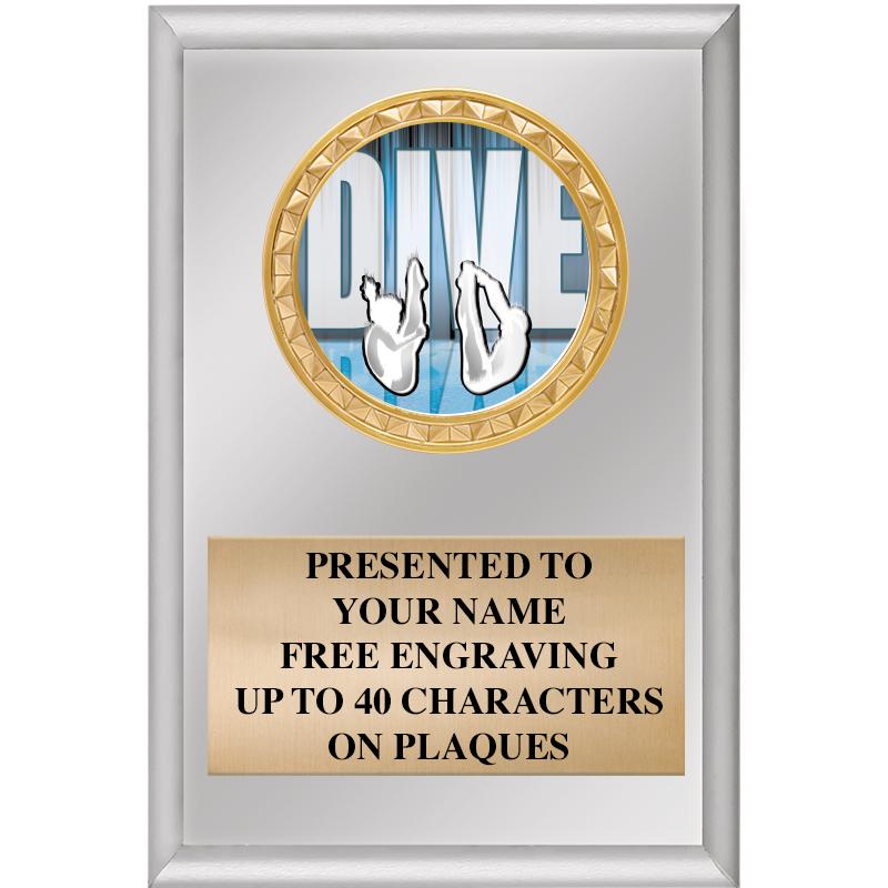 4" X 6" SILVER INSERT PLAQUE