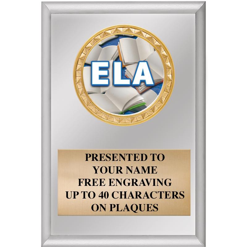4" X 6" SILVER INSERT PLAQUE