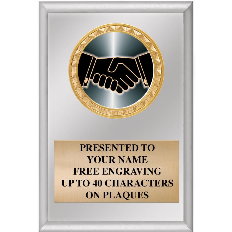 4" X 6" SILVER INSERT PLAQUE