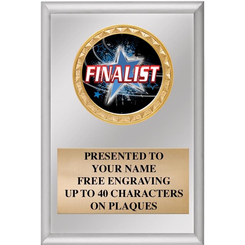 4" X 6" SILVER INSERT PLAQUE