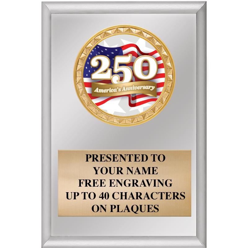 4" X 6" SILVER INSERT PLAQUE