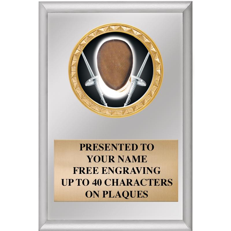 4" X 6" SILVER INSERT PLAQUE