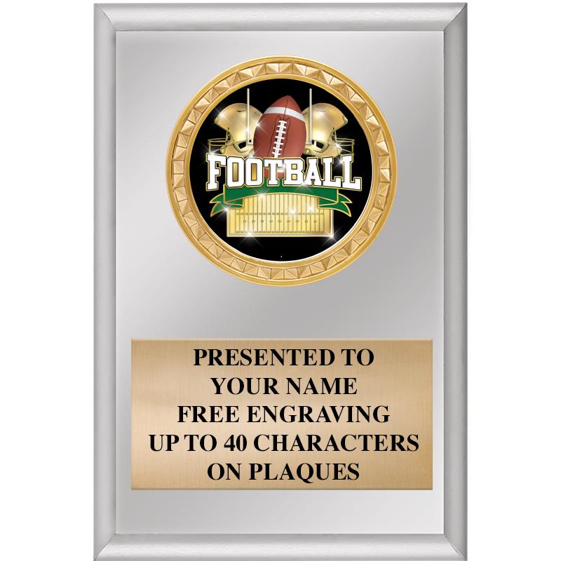 4" X 6" SILVER INSERT PLAQUE