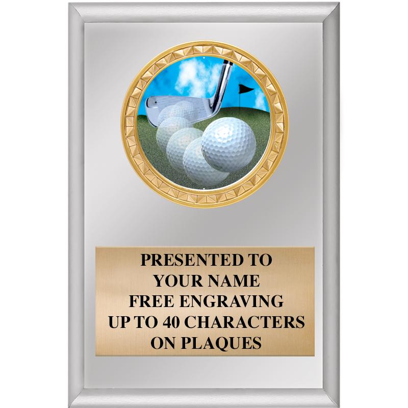 4" X 6" SILVER INSERT PLAQUE