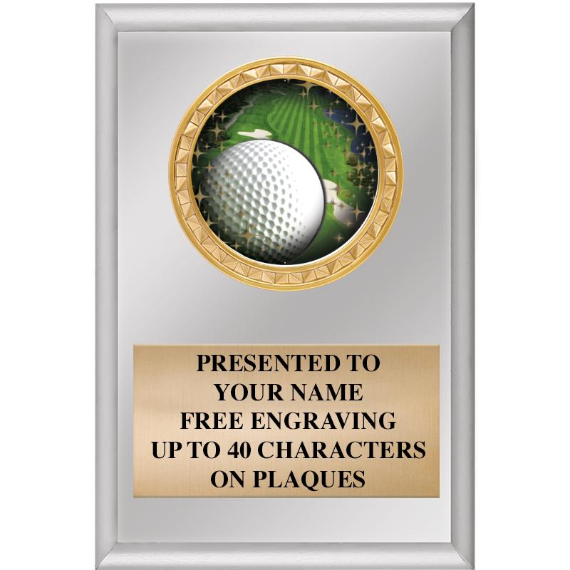 4" X 6" SILVER INSERT PLAQUE