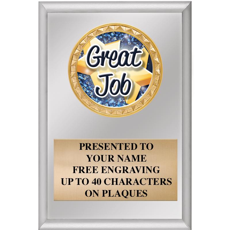 4" X 6" SILVER INSERT PLAQUE