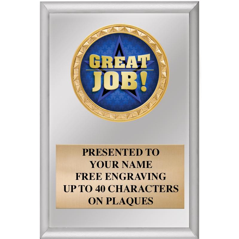 4" X 6" SILVER INSERT PLAQUE