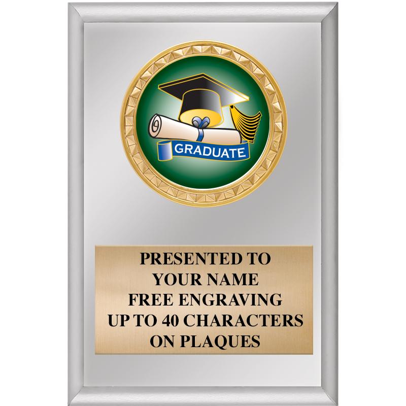 4" X 6" SILVER INSERT PLAQUE