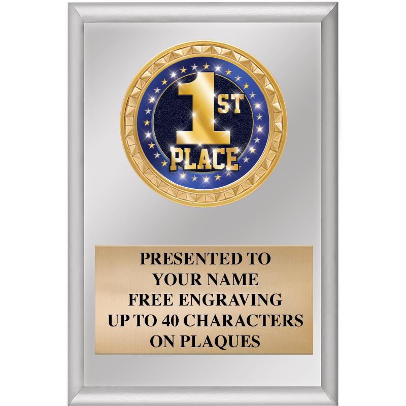 4" X 6" SILVER INSERT PLAQUE